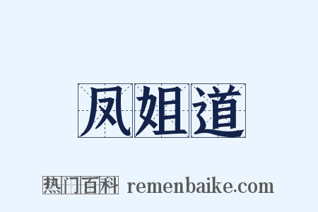 凤姐道是什么意思的图片